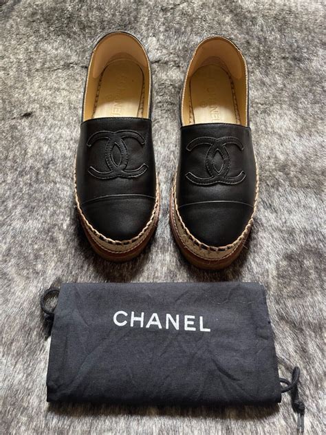 black chanel espadrilles outfit|authentic chanel espadrilles.